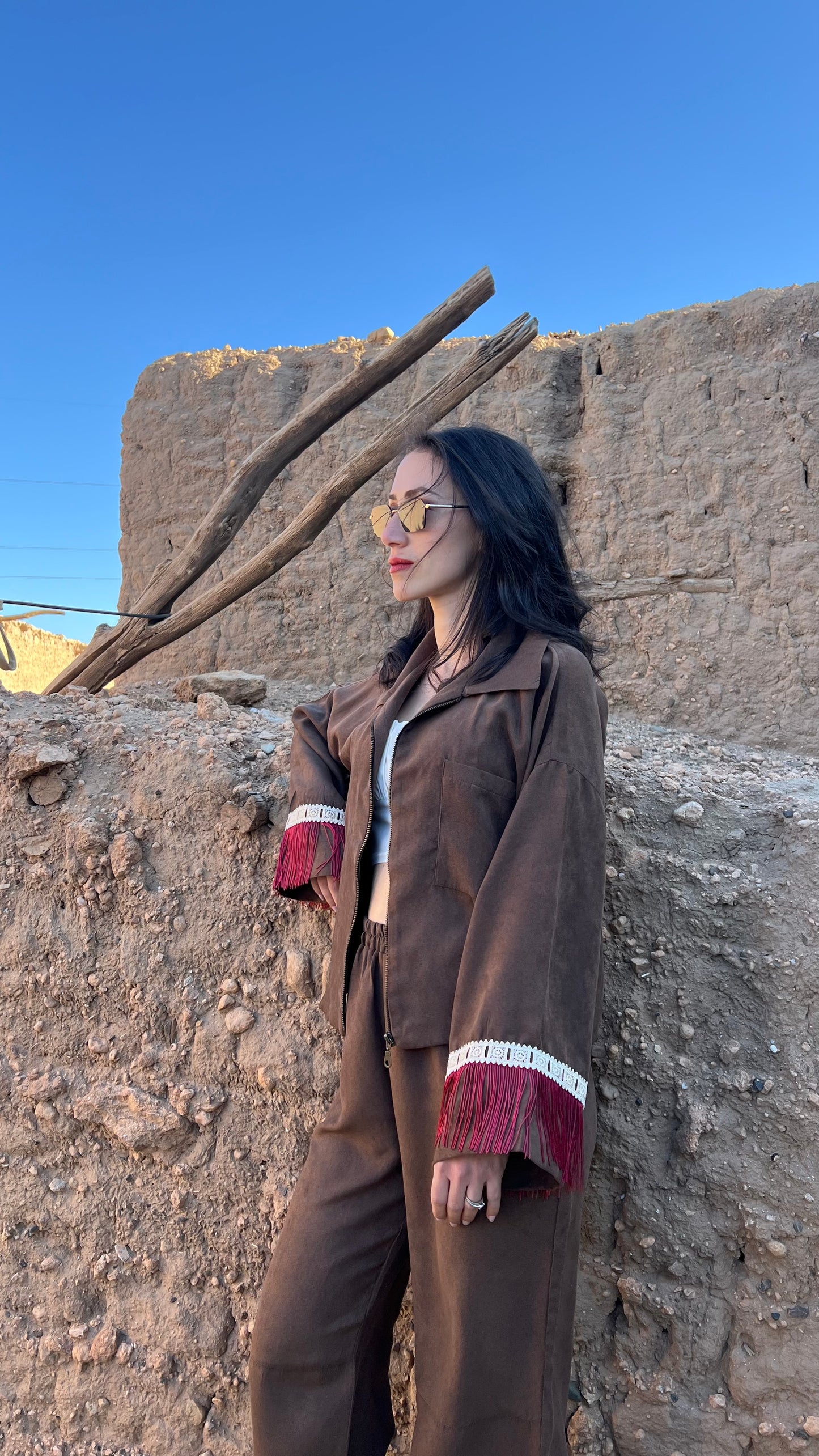 Ensemble Moroccan Western - Marron