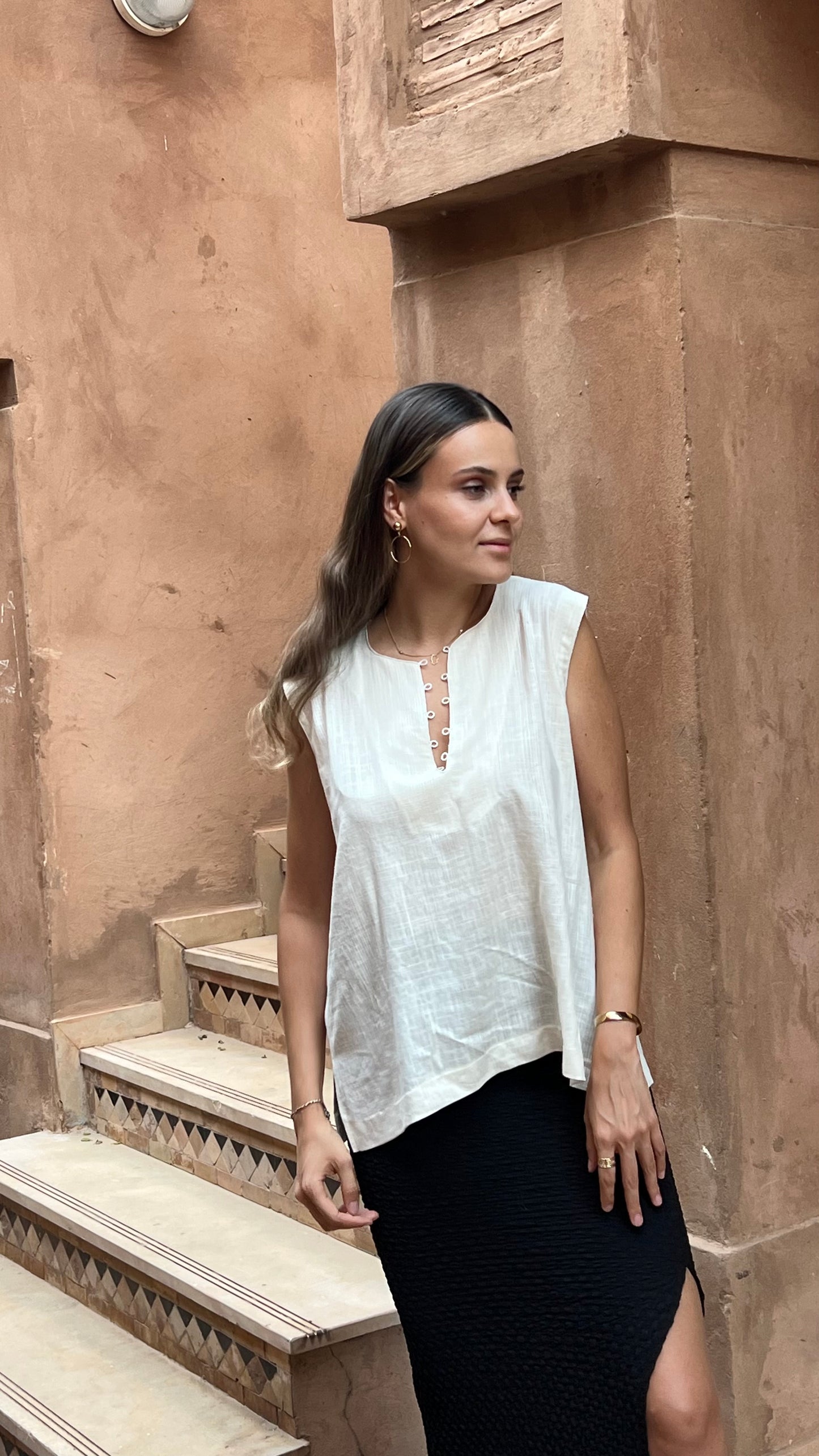 Gilet Lin Marrakech