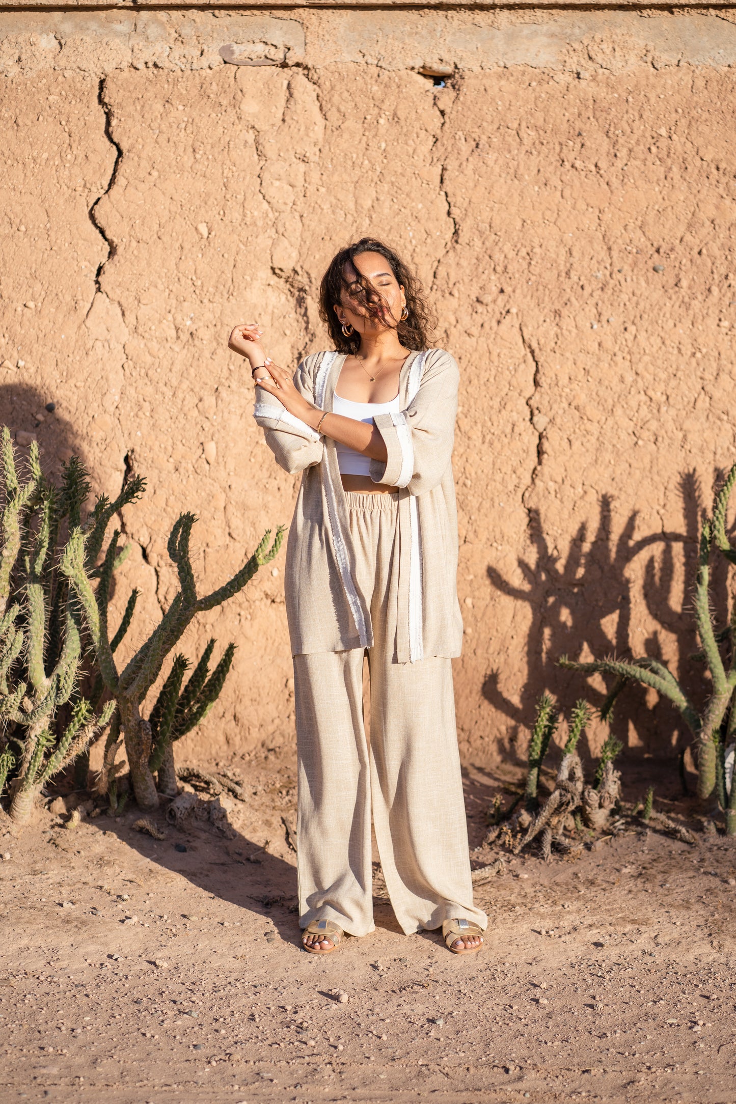 Ensemble en lin Froufrou