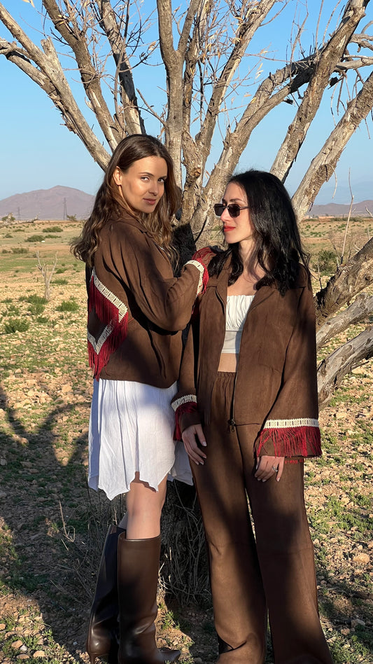 Veste Moroccan Western - Marron