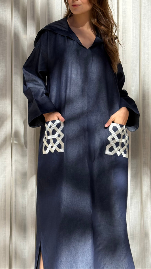 Jellaba Jean brodée