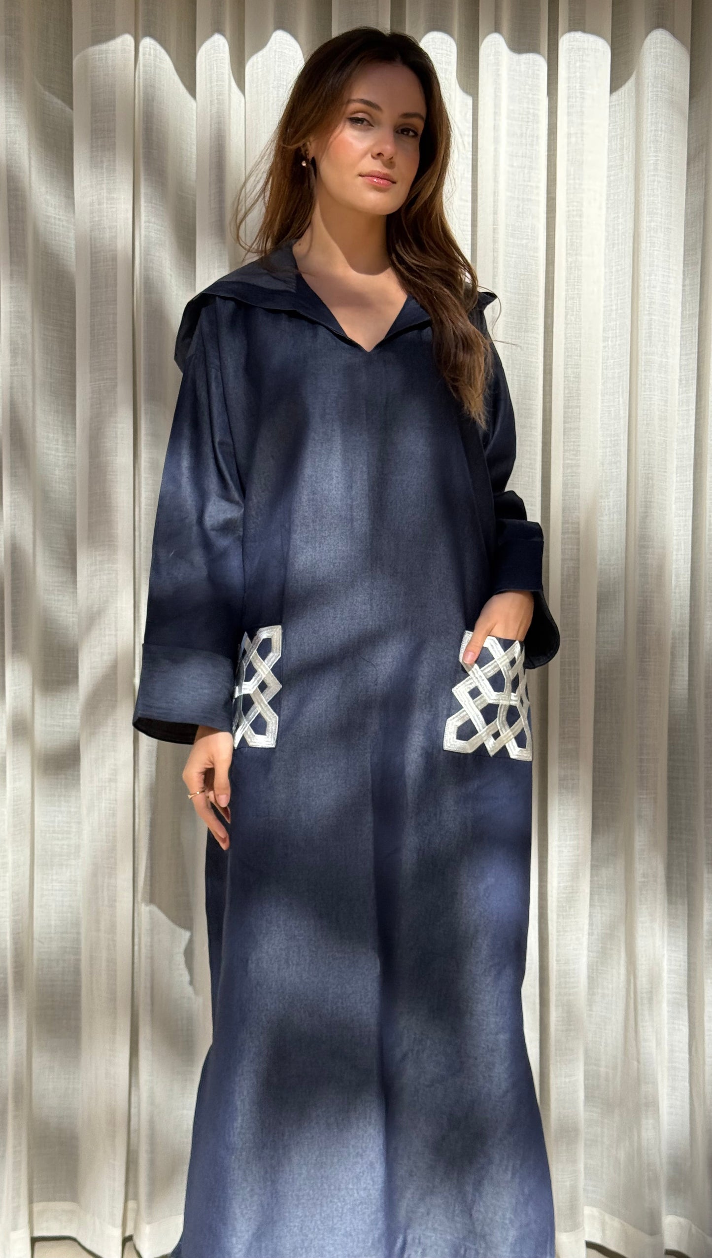 Jellaba Jean brodée