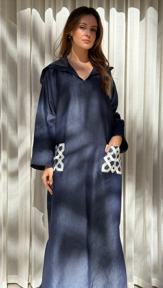 Jellaba Jean brodée