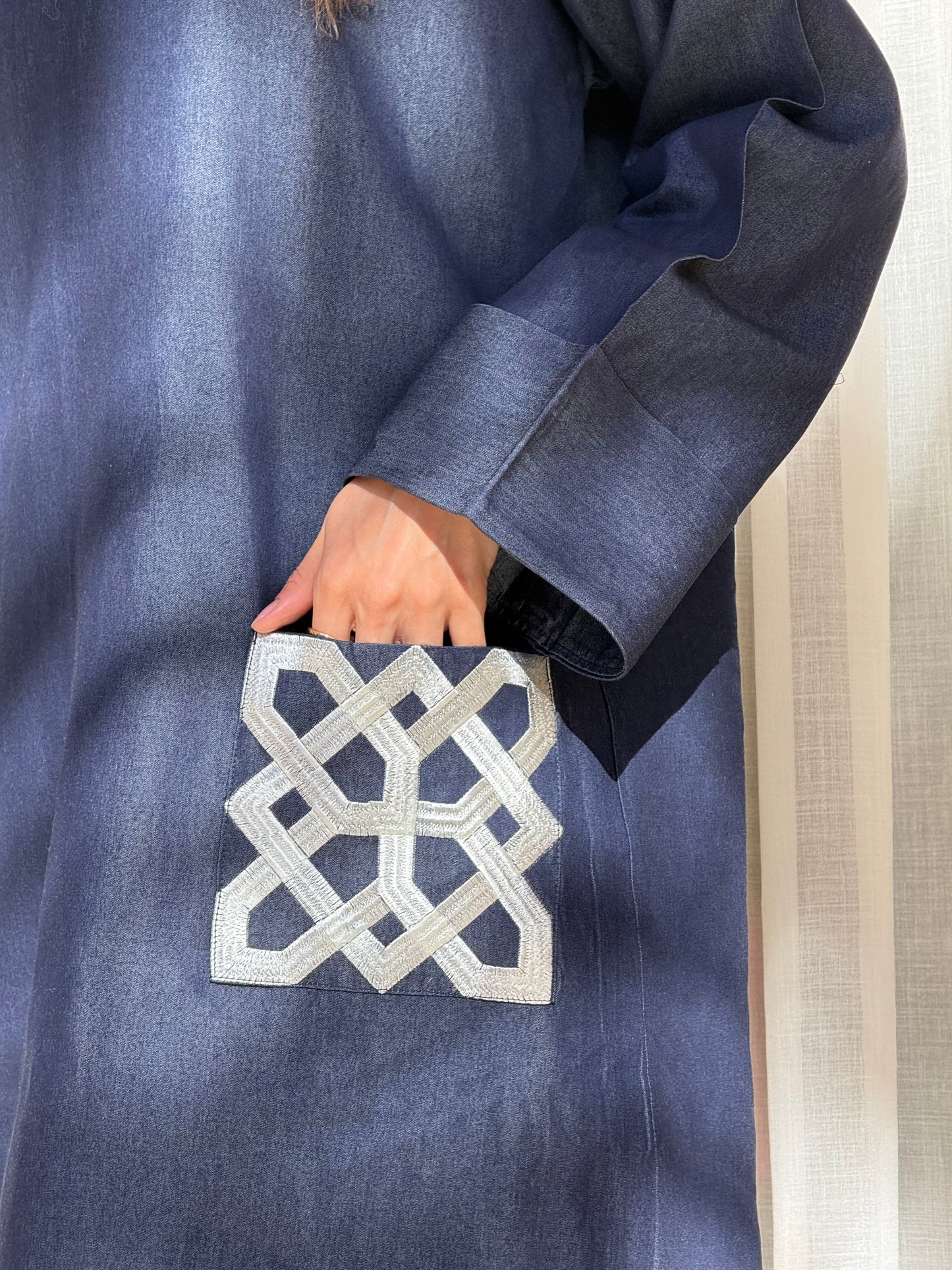 Jellaba Jean brodée