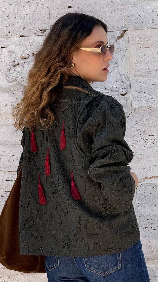 Veste Pompons