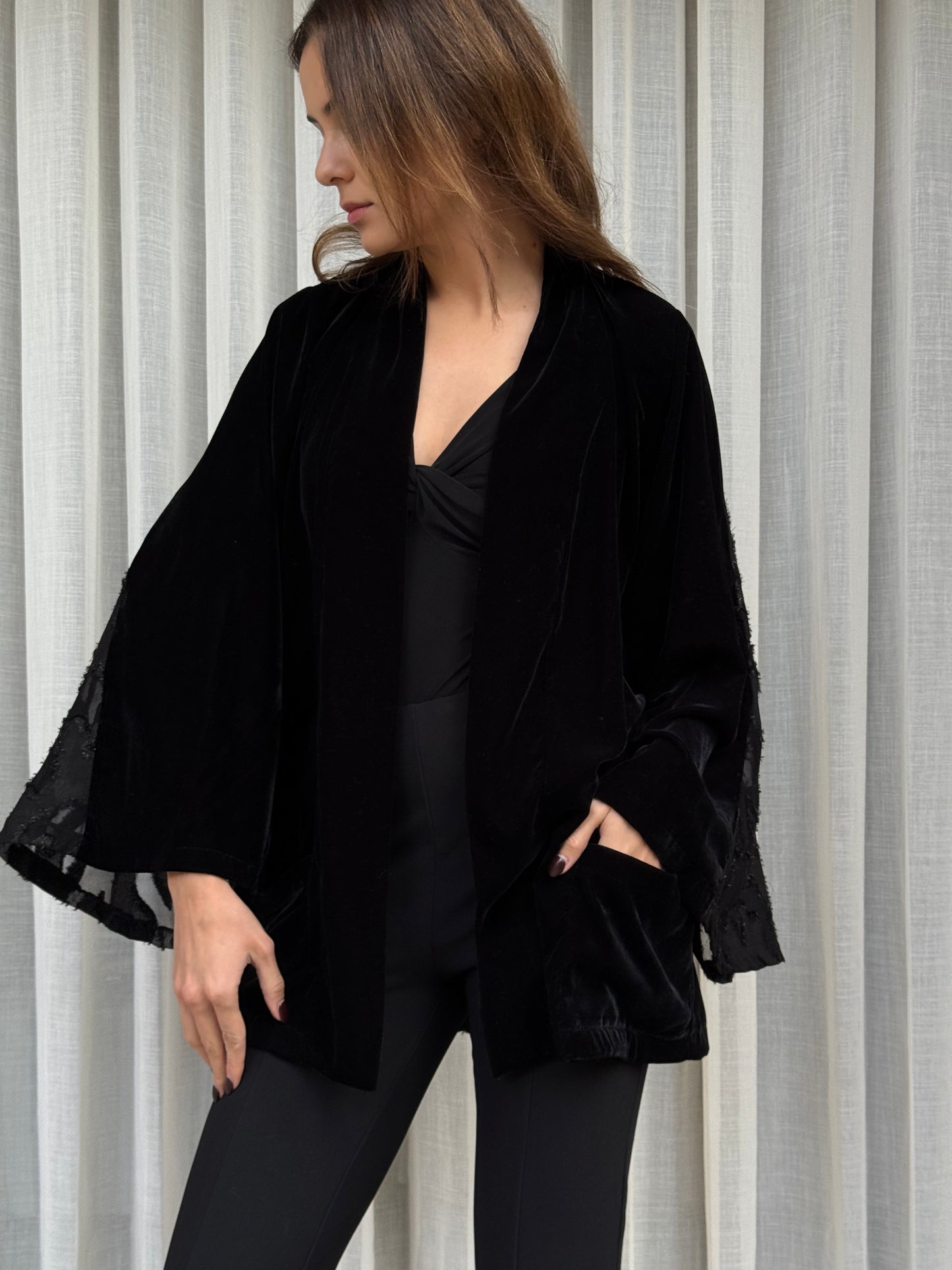 Veste Velours Black
