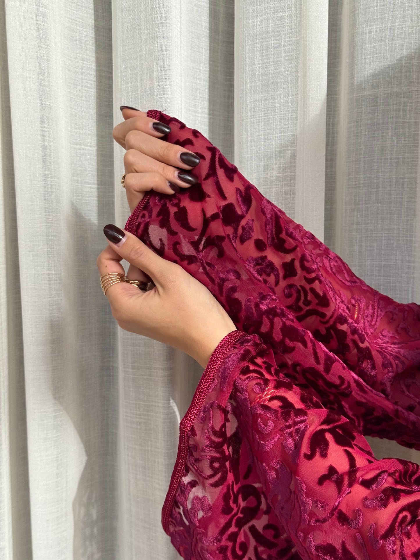 Kimono Bordeaux avec Mejdoul