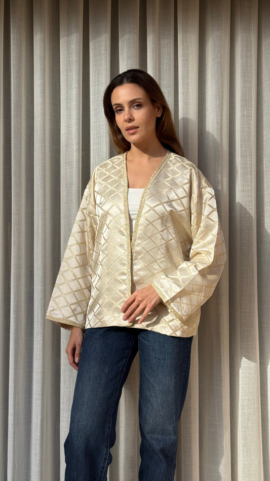 Veste Brocart Dorée