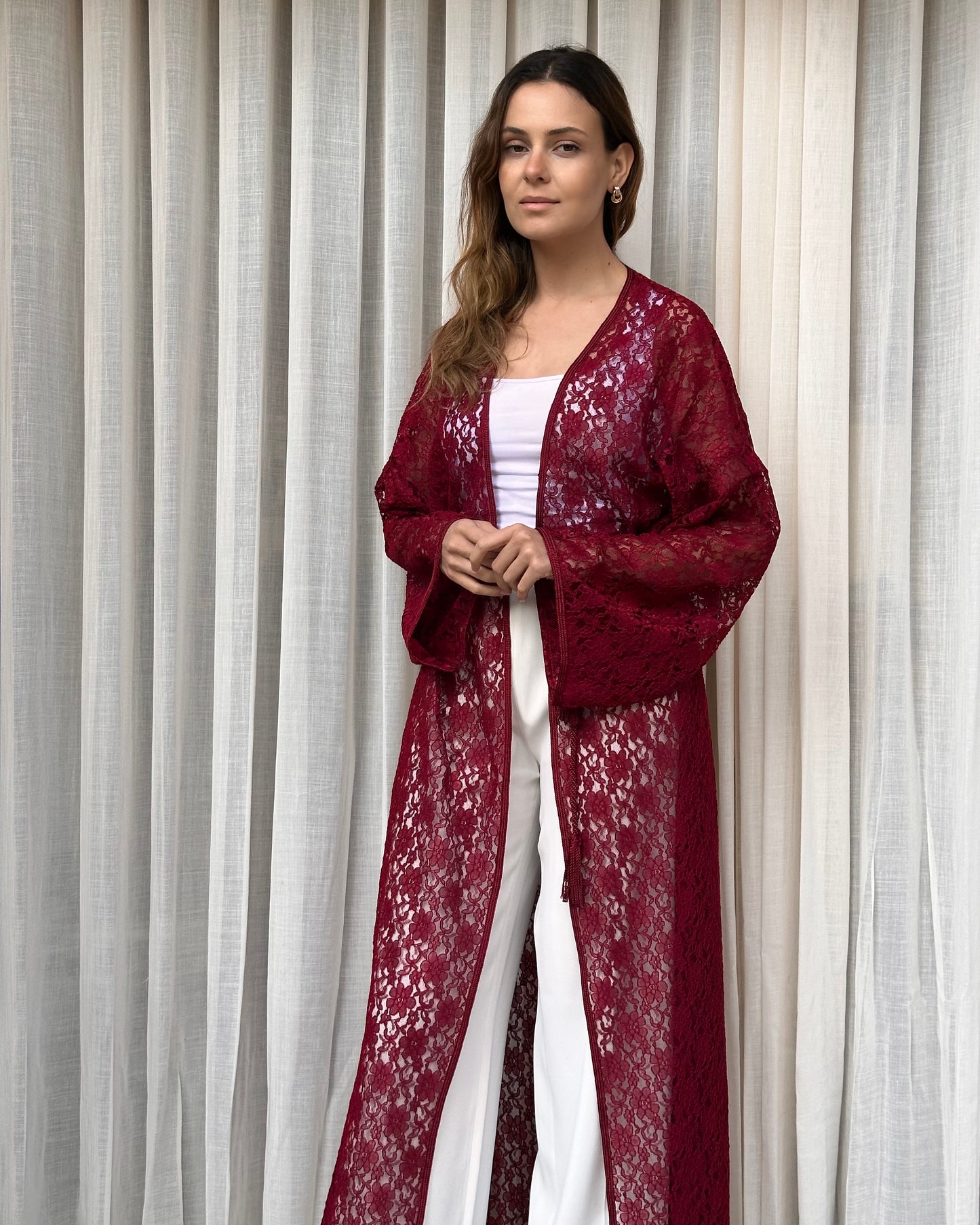 Kimono Chbika Bordeaux avec Mejdoul