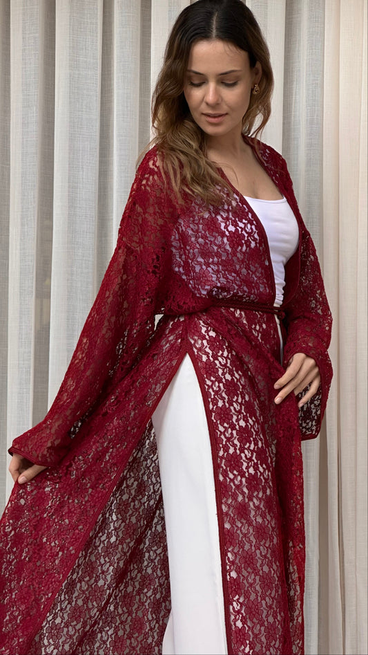 Kimono Chbika Bordeaux avec Mejdoul